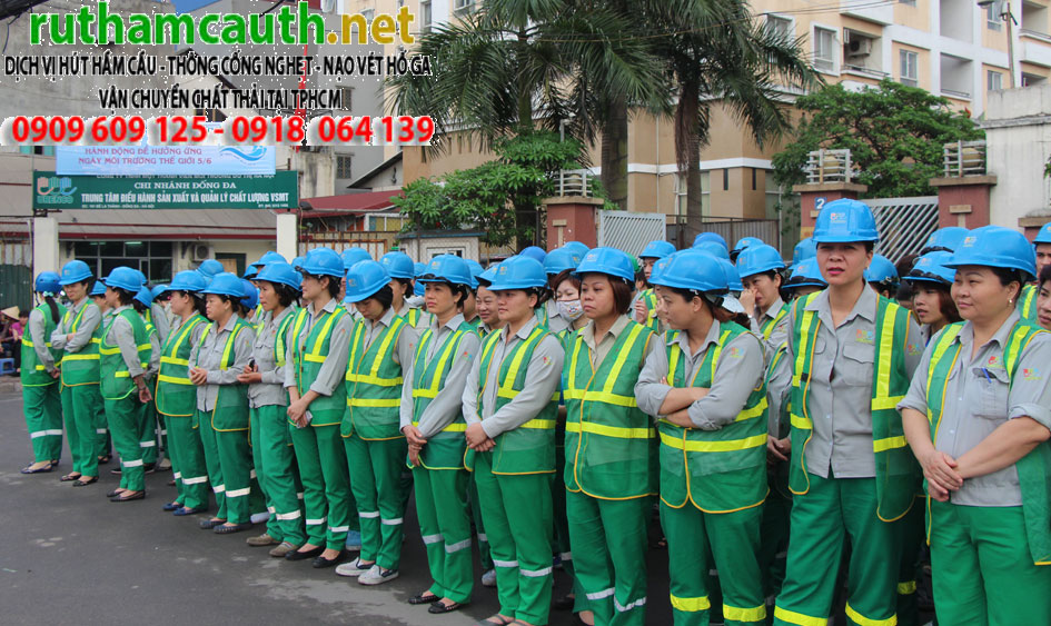 Sự chuyên nghiệp trong dịch vụ hút hầm cầu, thông cống nghẹt tại công ty Hồng Phước